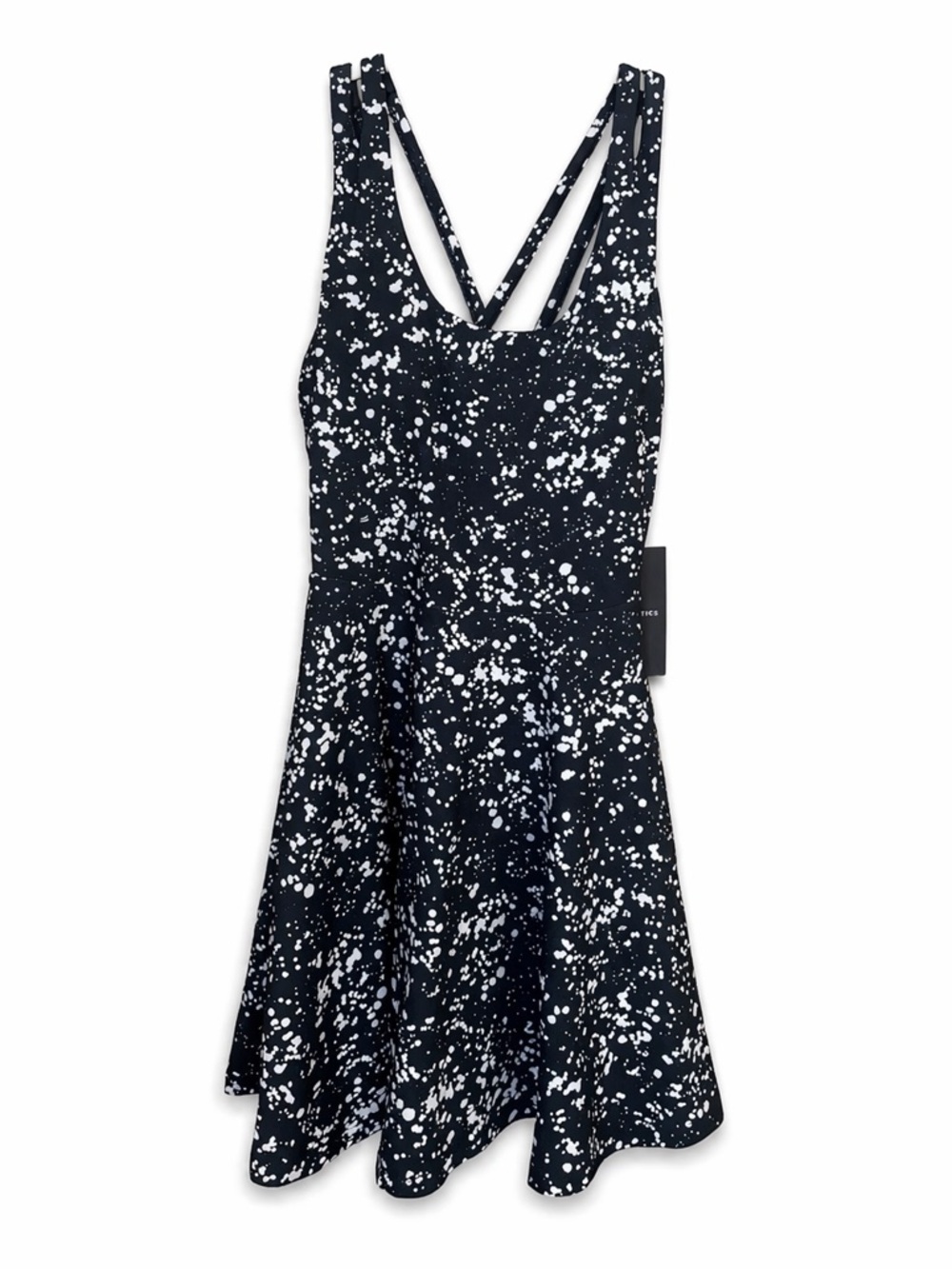 Women’s black and White Size Small summer dress fabletics built in bra
